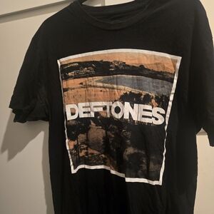 Black Deftones Graphic T-Shirt